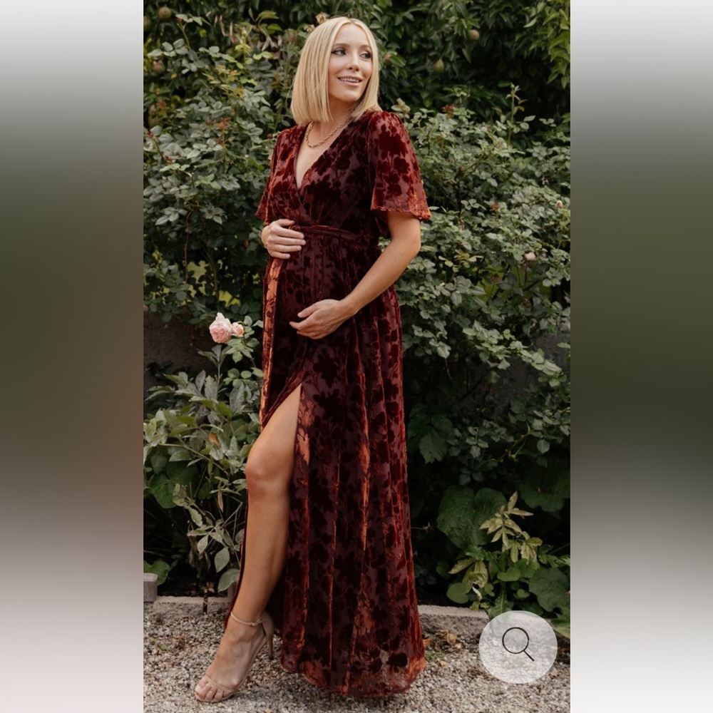 Uma Velvet Maxi Dress - Cooper Floral